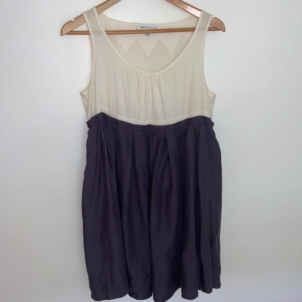 See By Chloe 100% Linen Dress